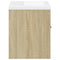 vidaXL Bathroom Sink Cabinet with Built-in Basin Sonoma Oak