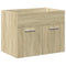 vidaXL Bathroom Sink Cabinet with Built-in Basin Sonoma Oak