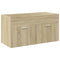 vidaXL Bathroom Sink Cabinet with Built-in Basin Sonoma Oak