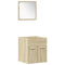 vidaXL 5 Piece Bathroom Furniture Set Sonoma Oak Engineered Wood