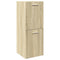 vidaXL 5 Piece Bathroom Furniture Set Sonoma Oak Engineered Wood