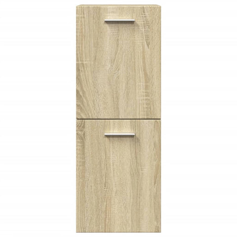 vidaXL 5 Piece Bathroom Furniture Set Sonoma Oak Engineered Wood