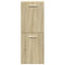 vidaXL 4 Piece Bathroom Furniture Set Sonoma Oak Engineered Wood
