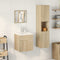 vidaXL 4 Piece Bathroom Furniture Set Sonoma Oak Engineered Wood