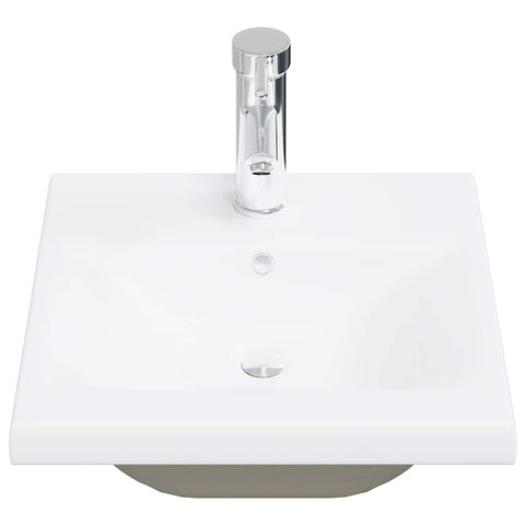vidaXL 4 Piece Bathroom Furniture Set Sonoma Oak Engineered Wood