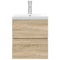 vidaXL 2 Piece Bathroom Furniture Set Sonoma Oak Engineered Wood