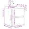 vidaXL 2 Piece Bathroom Furniture Set Sonoma Oak Engineered Wood