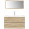 vidaXL 3 Piece Bathroom Furniture Set Sonoma Oak Engineered Wood