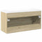 vidaXL 2 Piece Bathroom Furniture Set Sonoma Oak Engineered Wood