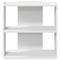 vidaXL Bookcase 3-Tier White 60x30x60 cm Engineered Wood