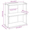 vidaXL Bookcase 3-Tier Grey Sonoma 60x30x60 cm Engineered Wood