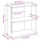 vidaXL Bookcase 3-Tier Artisan Oak 60x30x60 cm Engineered Wood