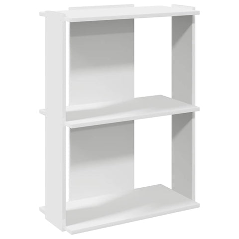 vidaXL Bookcase 3-Tier White 60x30x80 cm Engineered Wood