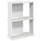 vidaXL Bookcase 3-Tier White 60x30x80 cm Engineered Wood