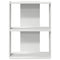 vidaXL Bookcase 3-Tier White 60x30x80 cm Engineered Wood