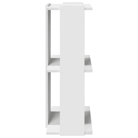 vidaXL Bookcase 3-Tier White 60x30x80 cm Engineered Wood
