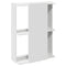 vidaXL Bookcase 3-Tier White 60x30x80 cm Engineered Wood