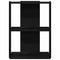 vidaXL Bookcase 3-Tier Black 60x30x80 cm Engineered Wood
