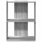 vidaXL Bookcase 3-Tier Grey Sonoma 60x30x80 cm Engineered Wood