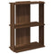 vidaXL Bookcase 3-Tier Brown Oak 60x30x80 cm Engineered Wood