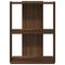 vidaXL Bookcase 3-Tier Brown Oak 60x30x80 cm Engineered Wood