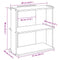 vidaXL Bookcase 3-Tier Brown Oak 60x30x80 cm Engineered Wood
