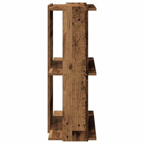 vidaXL Bookcase 3-Tier Old Wood 60x30x80 cm Engineered Wood