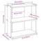 vidaXL Bookcase 3-Tier Artisan Oak 60x30x80 cm Engineered Wood