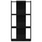 vidaXL Bookcase 3-Tier Black 60x30x120 cm Engineered Wood