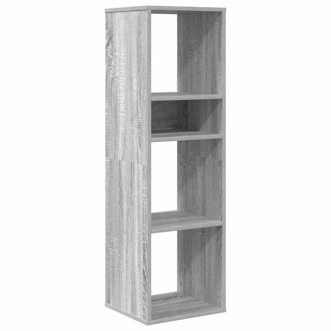 vidaXL Book Cabinet Grey Sonoma 34x31x112 cm Engineered Wood