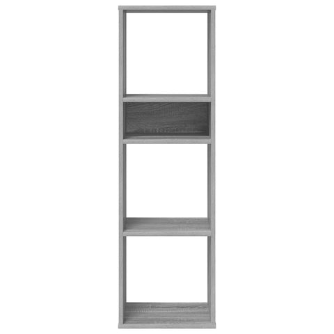 vidaXL Book Cabinet Grey Sonoma 34x31x112 cm Engineered Wood