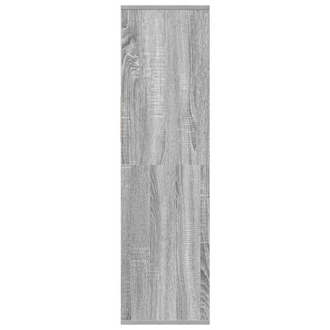 vidaXL Book Cabinet Grey Sonoma 34x31x112 cm Engineered Wood