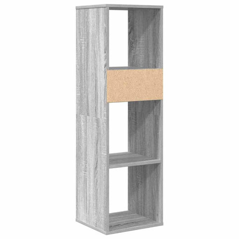 vidaXL Book Cabinet Grey Sonoma 34x31x112 cm Engineered Wood