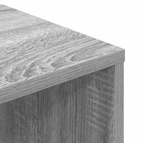 vidaXL Book Cabinet Grey Sonoma 34x31x112 cm Engineered Wood