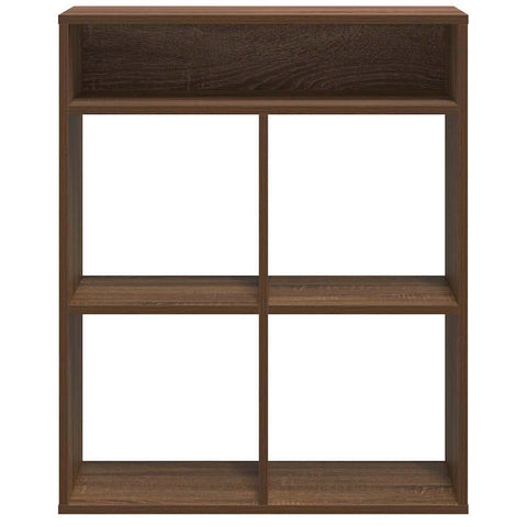 vidaXL Book Cabinet Brown Oak 66x31x80 cm Engineered Wood