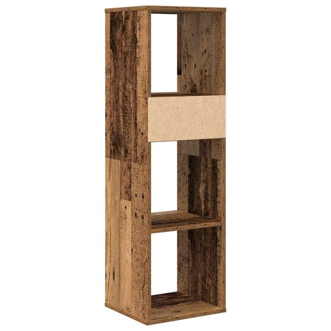 vidaXL Book Cabinet Old Wood 34x31x112 cm Engineered Wood