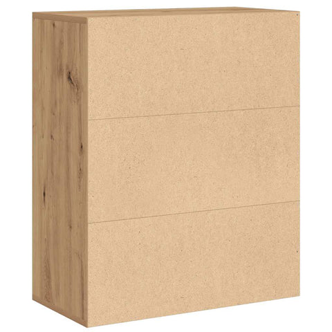 vidaXL Book Cabinet Artisan Oak 60x30x71.5 cm Engineered Wood