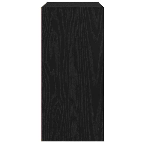 vidaXL Bookcase Black Oak 31x24x52 cm Engineered Wood