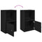 vidaXL Bookcase Black Oak 31x24x52 cm Engineered Wood