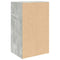 vidaXL Bookcase Concrete Grey 31x24x52 cm Engineered Wood
