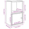 vidaXL Bookcase Concrete Grey 31x24x52 cm Engineered Wood