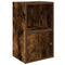 vidaXL Bookcase Smoked Oak 31x24x52 cm Engineered Wood