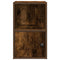 vidaXL Bookcase Smoked Oak 31x24x52 cm Engineered Wood
