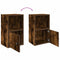 vidaXL Bookcase Smoked Oak 31x24x52 cm Engineered Wood