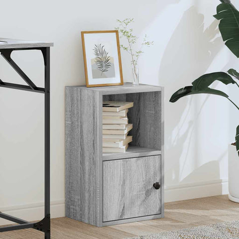 vidaXL Bookcase Grey Sonoma 31x24x52 cm Engineered Wood