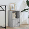 vidaXL Bookcase Grey Sonoma 31x24x52 cm Engineered Wood