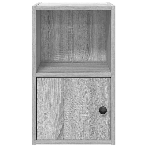 vidaXL Bookcase Grey Sonoma 31x24x52 cm Engineered Wood