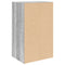 vidaXL Bookcase Grey Sonoma 31x24x52 cm Engineered Wood