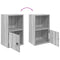 vidaXL Bookcase Grey Sonoma 31x24x52 cm Engineered Wood
