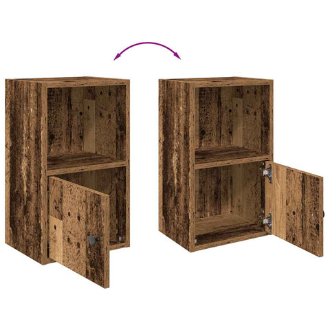 vidaXL Bookcase Old Wood 31x24x52 cm Engineered Wood